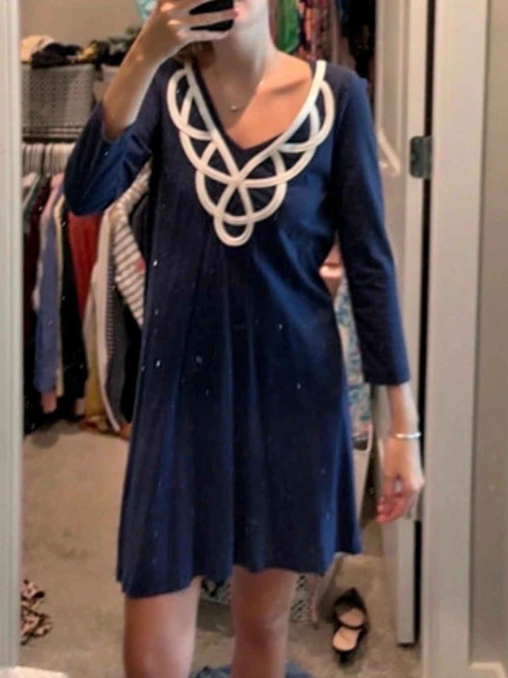 Lilly Pulitzer Brewster Dress Navy Mini Dress Size XS